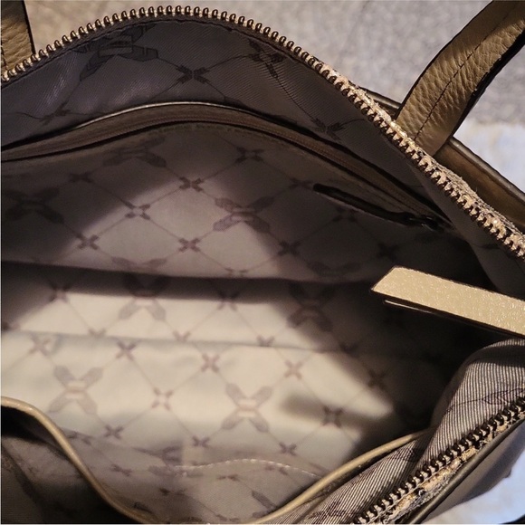 Aimee Kestenberg Leather Mariah Satchel Crossbody Shoulder Bag grey snake - Picture 9 of 16